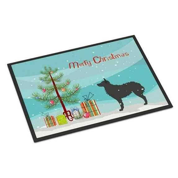 Carolines Treasures Croatian Sheepdog Merry Christmas Tree Indoor or Outdoor Mat - 24 x 36
