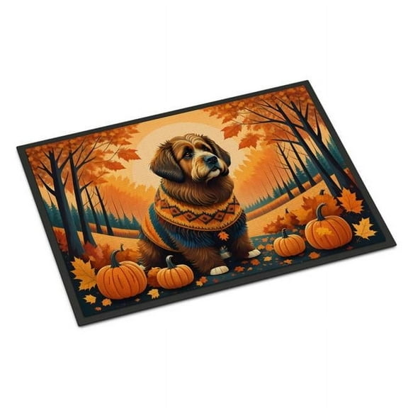 Carolines Treasures DAC1028MAT 18 x 27 in. Unisex Briard Fall Doormat