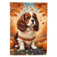 thumbnail image 1 of Cavalier Spaniel Fall House Flag, 1 of 5