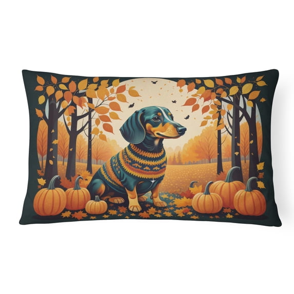 Carolines Treasures DAC1014PW1216 16 x 12 in. Unisex Beagle Fall Fabric Decorative Pillow