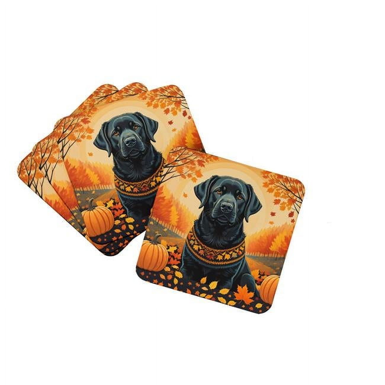 Labrador Coasters Carolines Treasures DAC1054FC 0.15 x 3.5 x 3.5 in. Labrador Retriever ...