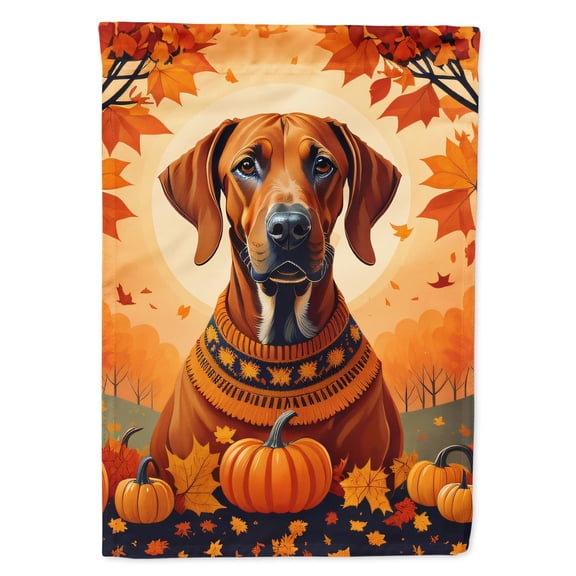Carolines Treasures DAC1066GF 15.5 x 11.25 in. Rhodesian Ridgeback Fall Garden Flag
