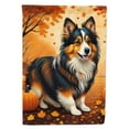 thumbnail image 1 of Carolines Treasures DAC1071GF 15.5 x 11.25 in. Sheltie Fall Garden Flag, 1 of 5