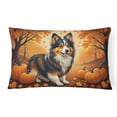 thumbnail image 1 of Carolines Treasures DAC1071PW1216 16 x 12 in. Unisex Sheltie Fall Fabric Decorative Pillow, 1 of 45