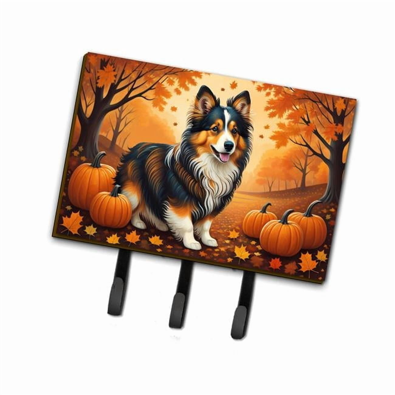 Sheltie Fall Leash or Key Holder 6 in x 9 in