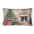 thumbnail image 1 of Carolines Treasures DAC1278PW1216 16 x 12 in. Unisex Boston Terrier Christmas Fabric Decorative Pillow, 1 of 4
