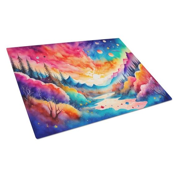 Carolines Treasures DAC1404LCB 15 x 12 in. Amaranths in Color Glass Cutting Board - Large