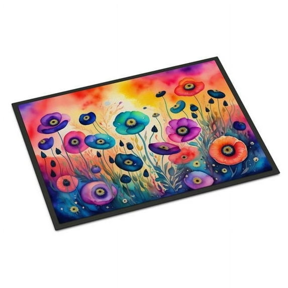 Carolines Treasures DAC1405MAT 18 x 27 in. Unisex Anemones in Color Doormat
