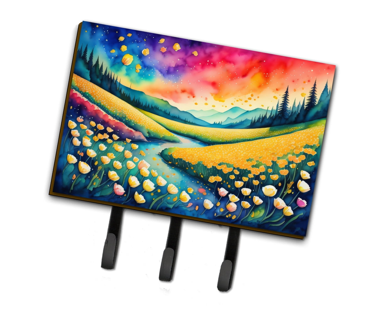Buttercups in Color Leash or Key Holder 6 in x 9 in