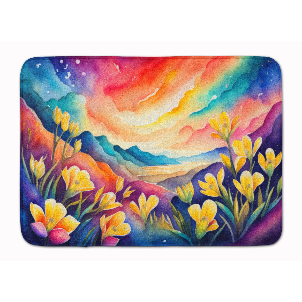 Carolines Treasures DAC1433RUG 19 x 27 in. Unisex Freesia in Color ...