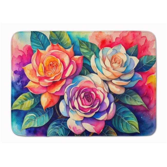 Carolines Treasures DAC1434RUG 19 x 27 in. Unisex Gardenias in Color Memory Foam Kitchen Mat