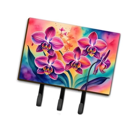 Orchids in Color Leash or Key Holder 6 in x 9 in