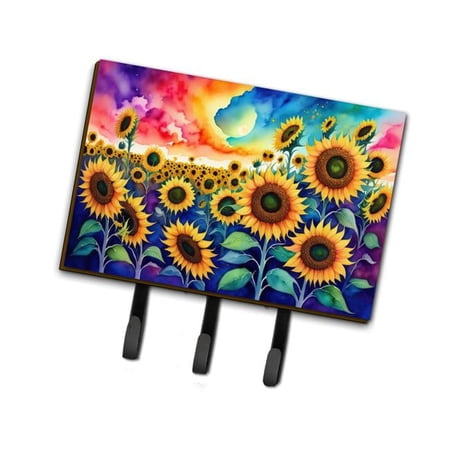 Sunflowers in Color Leash or Key Holder 6 in x 9 in