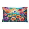 thumbnail image 1 of Carolines Treasures DAC1465PW1216 16 x 12 in. Unisex Zinnias in Color Fabric Decorative Pillow, 1 of 4