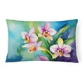 thumbnail image 1 of Carolines Treasures DAC1562PW1216 16 x 12 in. Unisex Orchids in Watercolor Fabric Decorative Pillow, 1 of 4