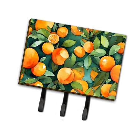 Florida Orange Blossom in Watercolor Leash or Key Holder 6 in x 9 in