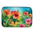 thumbnail image 1 of Carolines Treasures DAC1642DDM 21 x 14 in. Unisex Hawaii Hawaiian Hibiscus in Watercolor Dish Drying Mat, 1 of 5
