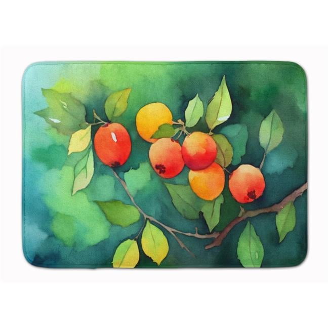 Carolines Treasures DAC1677RUG 19 x 27 in. Unisex Missouri Hawthorns in Watercolor Memory Foam Kitchen Mat