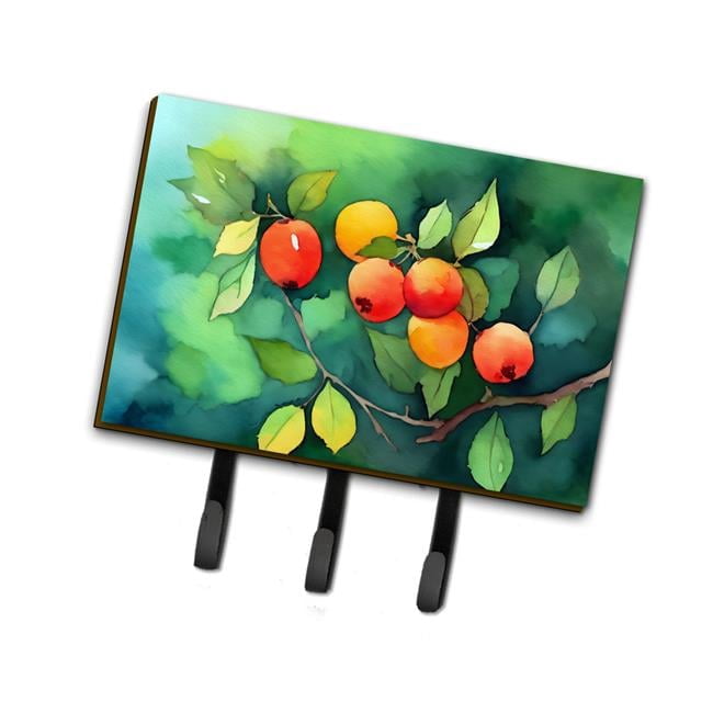 Missouri Hawthorns in Watercolor Leash or Key Holder 6 in x 9 in
