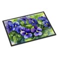 thumbnail image 1 of Carolines Treasures DAC1703JMAT 24 x 36 in. Unisex Rhode Island Violets in Watercolor Indoor or Outdoor Mat, 1 of 5