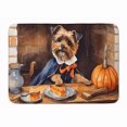 thumbnail image 1 of Carolines Treasures DAC1746RUG 19 x 27 in. Unisex Border Terrier Fall Kitchen Pumpkins Memory Foam Kitchen Mat, 1 of 5