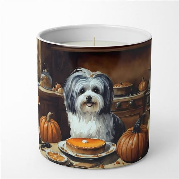 Carolines Treasures DAC1778CDL 10 oz Unisex Havanese Fall Kitchen Pumpkins Decorative Soy Candle