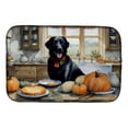 thumbnail image 1 of Carolines Treasures DAC1786DDM 21 x 14 in. Unisex Black Lab Fall Kitchen Pumpkins Dish Drying Mat, 1 of 5