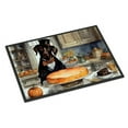 thumbnail image 1 of Carolines Treasures DAC1790MAT 18 x 27 in. Unisex Chocolate Lab Fall Kitchen Pumpkins Doormat, 1 of 5