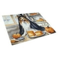 thumbnail image 1 of Carolines Treasures DAC1813LCB 15 x 12 in. Unisex Sheltie Fall Kitchen Pumpkins Glass Cutting Board - Large, 1 of 5