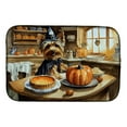 thumbnail image 1 of Carolines Treasures DAC1818DDM 21 x 14 in. Unisex Silky Terrier Fall Kitchen Pumpkins Dish Drying Mat, 1 of 5