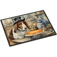 thumbnail image 1 of Carolines Treasures DAC1827JMAT 24 x 36 in. Unisex Basset Hound Fall Kitchen Pumpkins Indoor or Outdoor Mat, 1 of 5