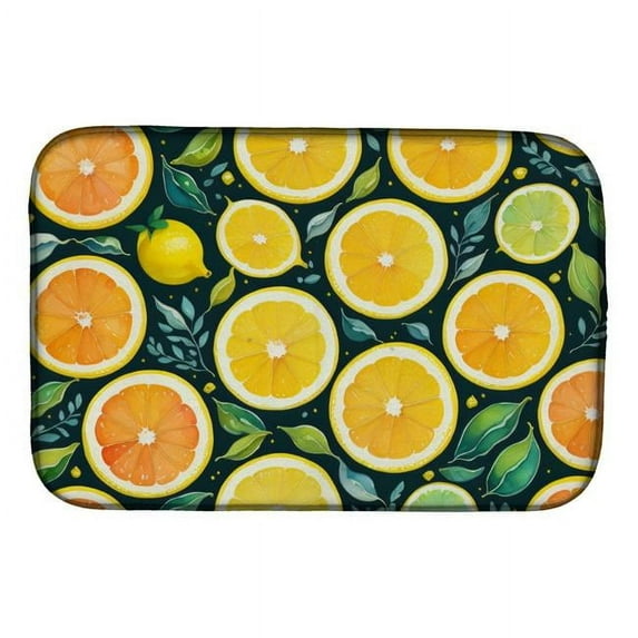 Carolines Treasures DAC1837DDM 21 x 14 in. Colorful Lemons Dish Drying Mat