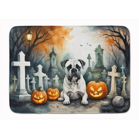 Carolines Treasures DAC2024RUG 19 x 27 in. Unisex Boxer Spooky Halloween Memory Foam Kitchen Mat