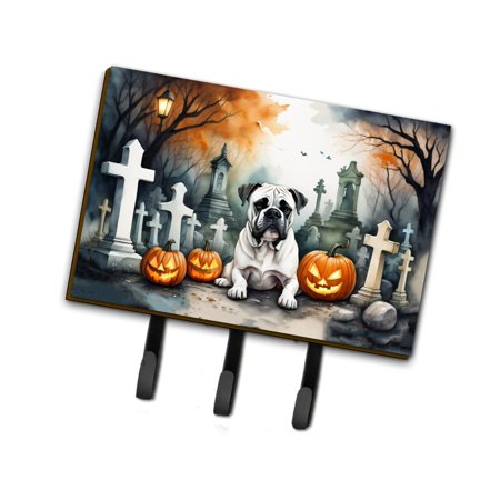 Boxer Spooky Halloween Leash or Key Holder 6 in x 9 in