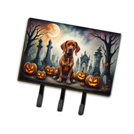 Carolines Treasures DAC2056TH68 9 x 6 in. Unisex Vizsla Spooky Halloween Leash or Key Holder