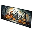 thumbnail image 1 of Carolines Treasures DAC2221HRM2858 0.2 x 28 x 58 in. Trick or Treaters Spooky Halloween Runner Mat, 1 of 5