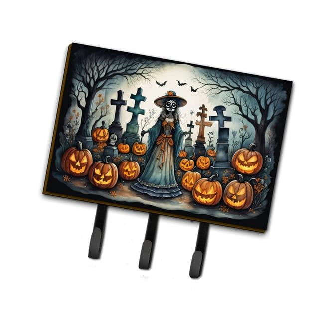 La Catrina Skeleton Spooky Halloween Leash or Key Holder 6 in x 9 in