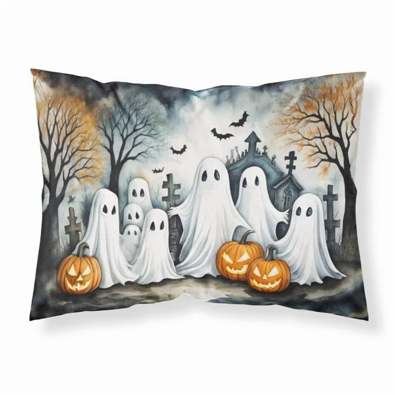 Carolines Treasures DAC2281PILLOWCASE 20.5 x 30 in. Unisex Ghosts Spooky Halloween Fabric Standard Pillowcase