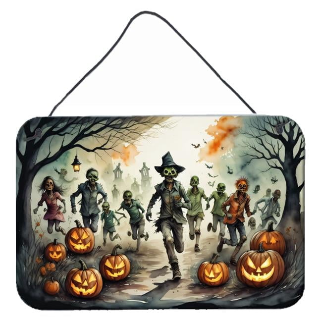 Carolines Treasures DAC2286DS812 12 x 8 in. Unisex Zombies Spooky Halloween Wall or Door Hanging Prints