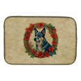 thumbnail image 1 of Carolines Treasures DAC2307DDM 21 x 14 in. Unisex Australian Cattle Dog Christmas Flowers Dish Drying Mat, 1 of 5