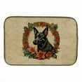 thumbnail image 1 of Carolines Treasures DAC2308DDM 21 x 14 in. Unisex Australian Kelpie Christmas Flowers Dish Drying Mat, 1 of 5