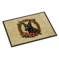 thumbnail image 1 of Carolines Treasures DAC2308JMAT 24 x 36 in. Unisex Australian Kelpie Christmas Flowers Doormat, 1 of 6