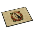 thumbnail image 1 of Caroline's Treasures DAC2312JMAT Basenji Christmas Flowers Doormat Front Door Mat Indoor Outdoor Rugs for Entryway, Non Slip Washable Low Pile, 24H X 36W, 1 of 6
