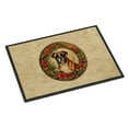 thumbnail image 1 of Carolines Treasures DAC2330MAT 18 x 27 in. Unisex Boxer Christmas Flowers Doormat, 1 of 5