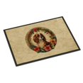 thumbnail image 1 of Carolines Treasures DAC2339MAT 18 x 27 in. Unisex Cavalier Spaniel Christmas Flowers Doormat, 1 of 5