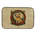 thumbnail image 1 of Carolines Treasures DAC2388DDM 21 x 14 in. Unisex Labrador Retriever Christmas Flowers Dish Drying Mat, 1 of 5
