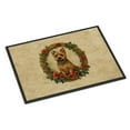thumbnail image 1 of Carolines Treasures DAC2399JMAT 24 x 36 in. Unisex Norwich Terrier Christmas Flowers Doormat, 1 of 5