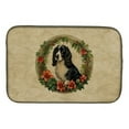 thumbnail image 1 of Carolines Treasures DAC2443DDM 21 x 14 in. Unisex Welsh Springer Spaniel Christmas Flowers Dish Drying Mat, 1 of 5