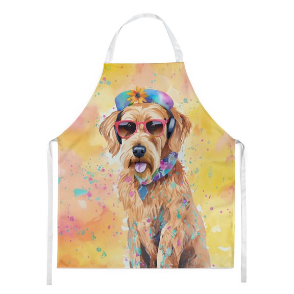Carolines Treasures DAC2449APRON 30 x 27 in. Airedale Terrier Hippie Dawg Apron