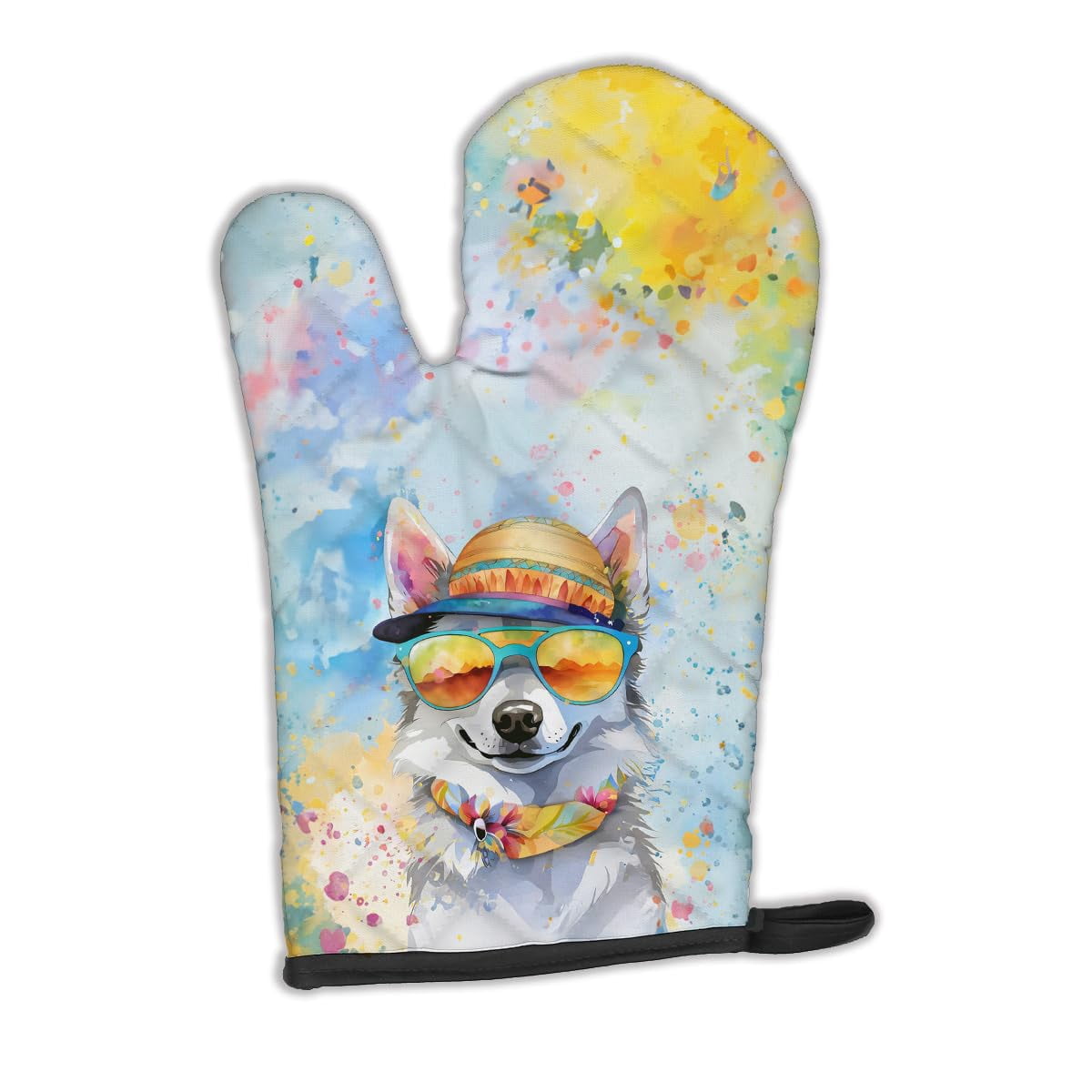 Alaskan Klee Kai Hippie Dawg Oven Mitt 8.5 in x 12 in